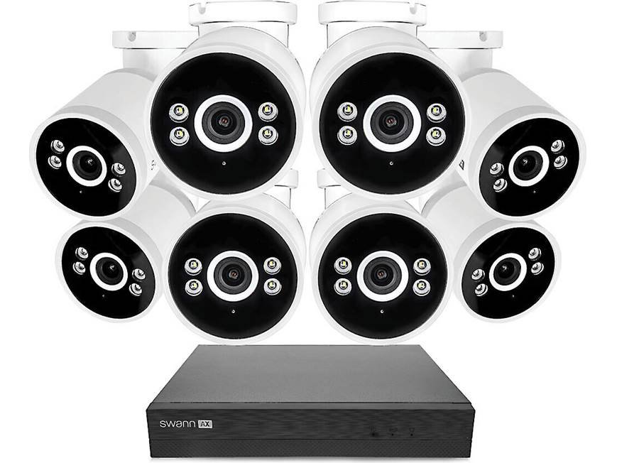 Swann AdvancedX™ Wired 4K NVR Security System (8 bullet cameras)