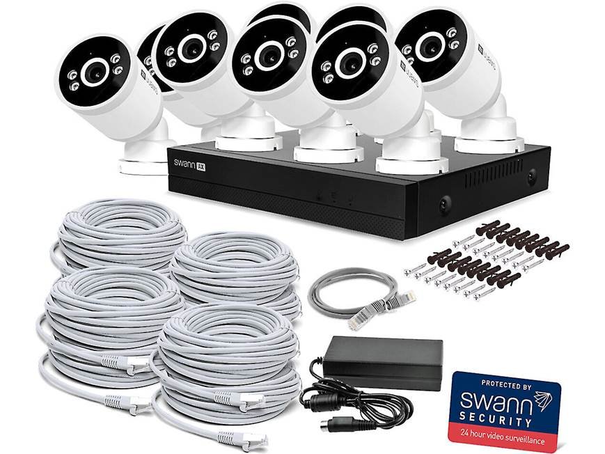 Swann AdvancedX™ Wired 4K NVR Security System (8 bullet cameras)